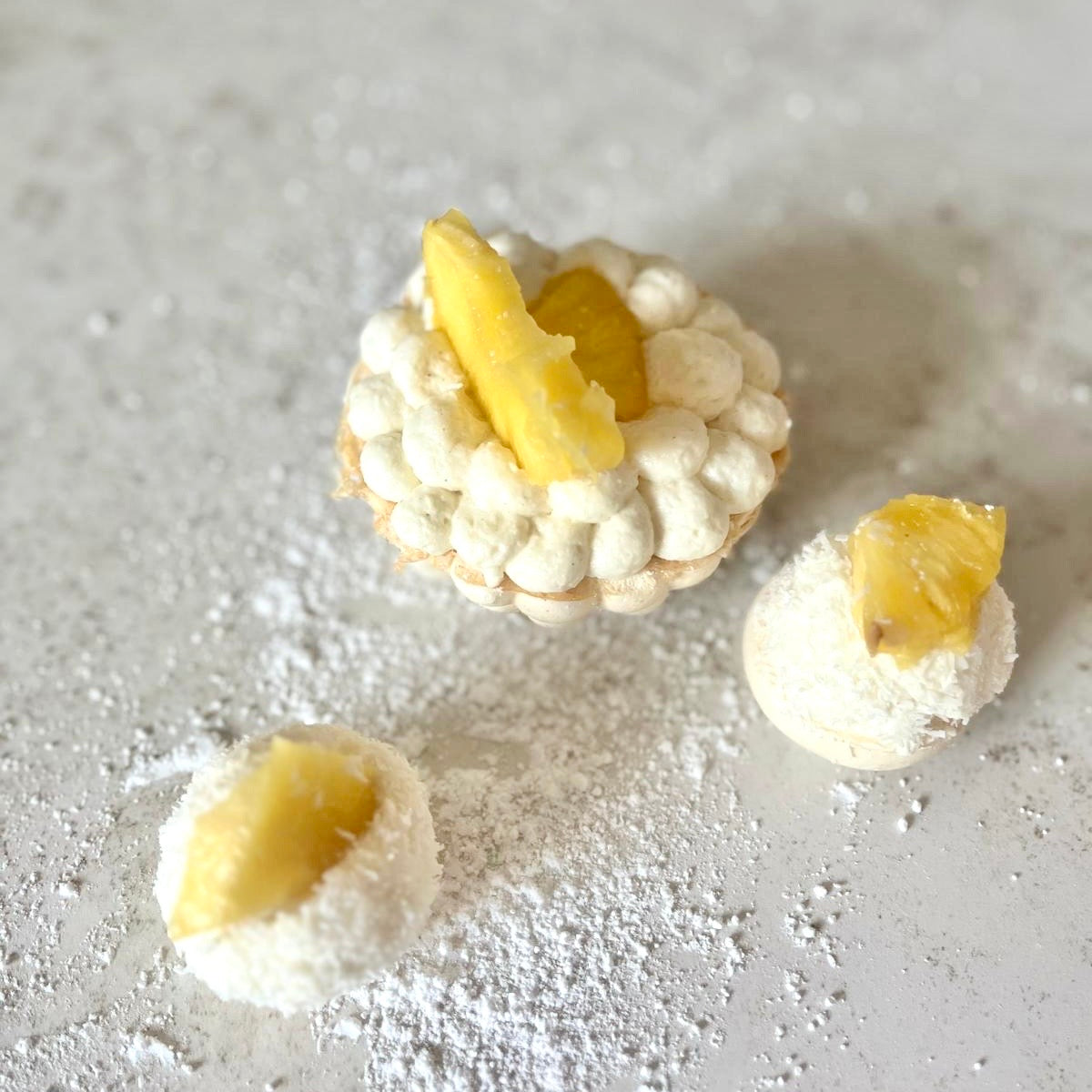 Pavlova façon Virgin Piña Colada